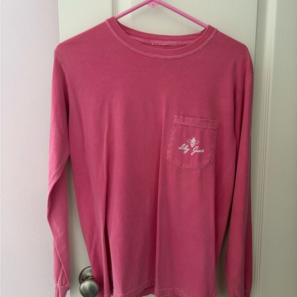 Lily Grace Women's Long Sleeve Tee - Pink